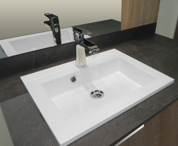 vasque semi encastree