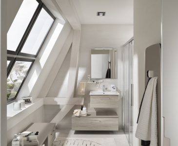 Salle de bains Delpha Onde Epicéa Gris