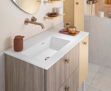 Plan Solid Surface simple vasque 