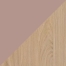 rose pastel mat/chêne du désert structuré