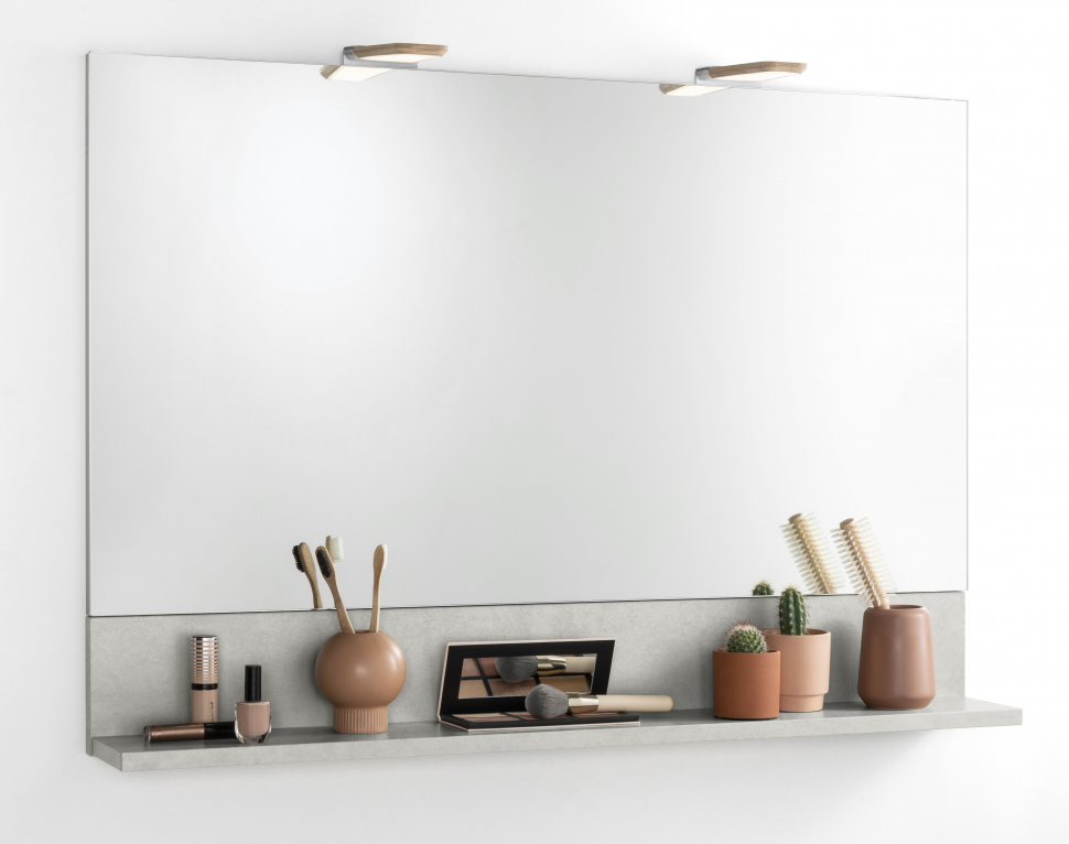 miroir avec tablette